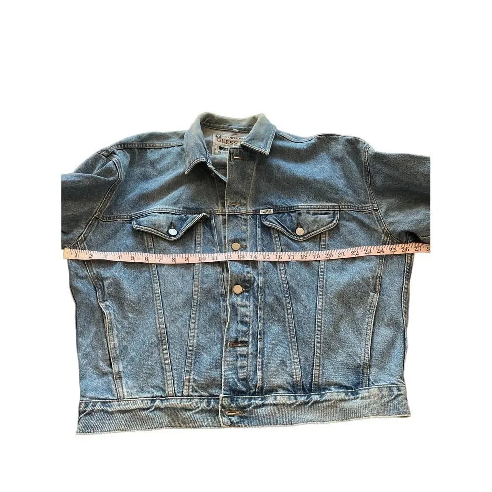 ‎Vintage Guess men’s jeans jacket size XL